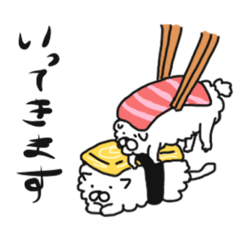 sushi animals Sticker