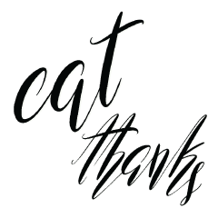 cat calligraphy (black)
