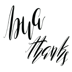 bua calligraphy (black)