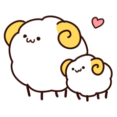 Fluffy White Sheep