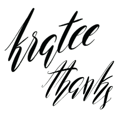 kratee calligraphy (black)