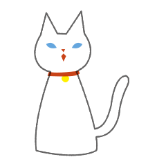 Mi-chan the white cat