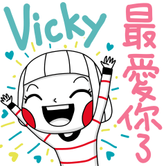 Vicky's sticker