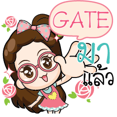 GATE The glasses cute girl e