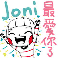 Joni's sticker