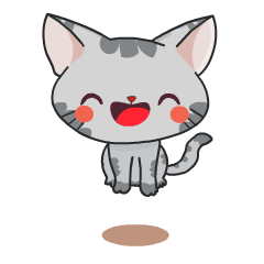 Bubu Si Kucing Abu-abu - Stiker LINE  LINE STORE