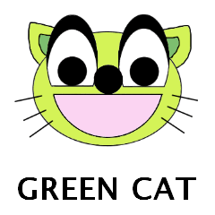 GREEN UNIQUE CAT