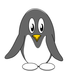 Sammie the grey penguin