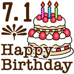 High And Low Birthday Cake Move 7 1 16 Line Stickers Line Store