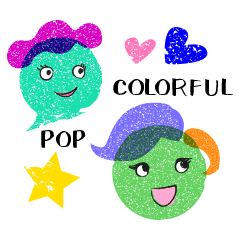 Colorful and pop sticker vol.1