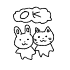 friendly Rabbit&Cat