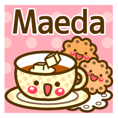 Use the stickers everyday "Maeda"