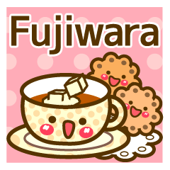 Use the stickers everyday "Fujiwara"