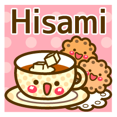 Use the stickers everyday "Hisami"