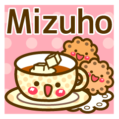 Use the stickers everyday "Mizuho"