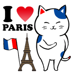 フランス、パリのネコ