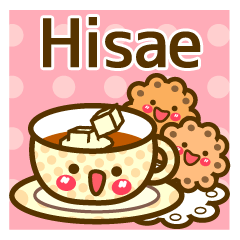 Use the stickers everyday "Hisae"