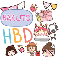 Naruto Hbd To U E Line スタンプ Line Store