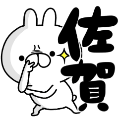 佐賀弁 筆文字 雑うさぎ Line スタンプ Line Store