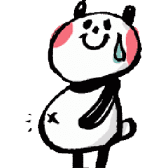 パンダのぷくぷく1 ゆるかわいい手描き Line スタンプ Line Store
