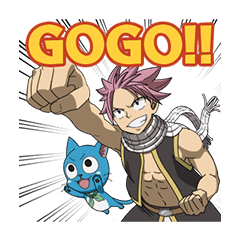 FAIRY TAIL Action Stickers!