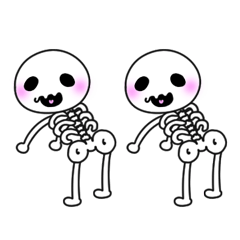 a funny skeleton (J)