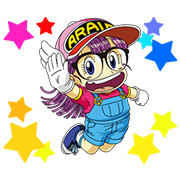 Dr.Slump -Arale- Animated Stickers