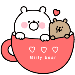 Animated Girly Bear "cuddly"(tw)