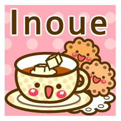 Use the stickers everyday "Inoue"