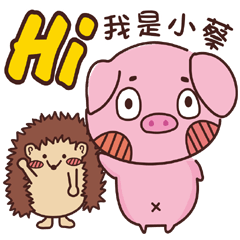 Coco Pig 2-Name stickers -Tsai