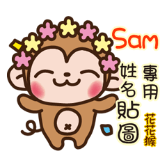 Twopebaby flower monkey 167 Sam