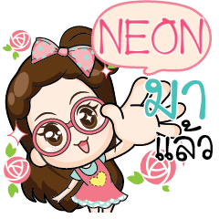 NEON The glasses cute girl e