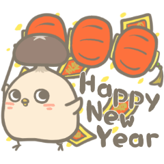Mushroom chick-Happy New Year