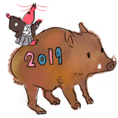 猪とエビちゃん-2019冬-