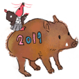 猪とエビちゃん-2019冬-
