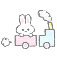 The white bunny stickers 4