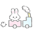 The white bunny stickers 4