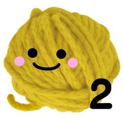 Object stamp-wool Yellow second