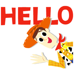Stickers woody top toy story