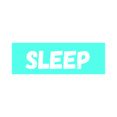 SLEEP 8 STICKERS