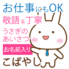 kobayashi,polite greetings Rabbit