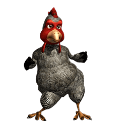Naughty Chicken (Grey)