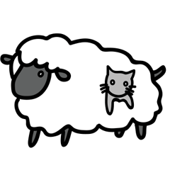The days of a sheep and a cat.