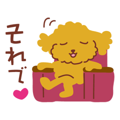 Toy poodle 13_Happy sticker