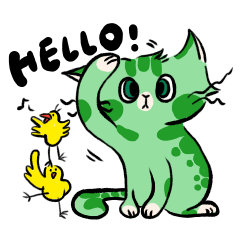 CAT-Little Green-daily life chat