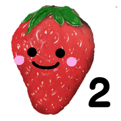 Object stamp-Strawberry second