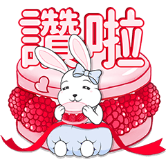 Funny And Cute Bunny Rabbit Stickers .