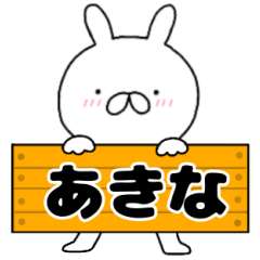 A dedicated name rabbit Akina
