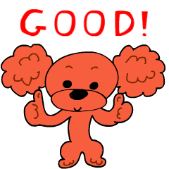 Animated Stickers - Red Toy Poodle