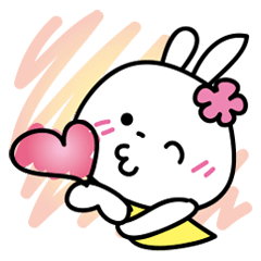LOVE!! cute White Rabbit 3 : Doodle